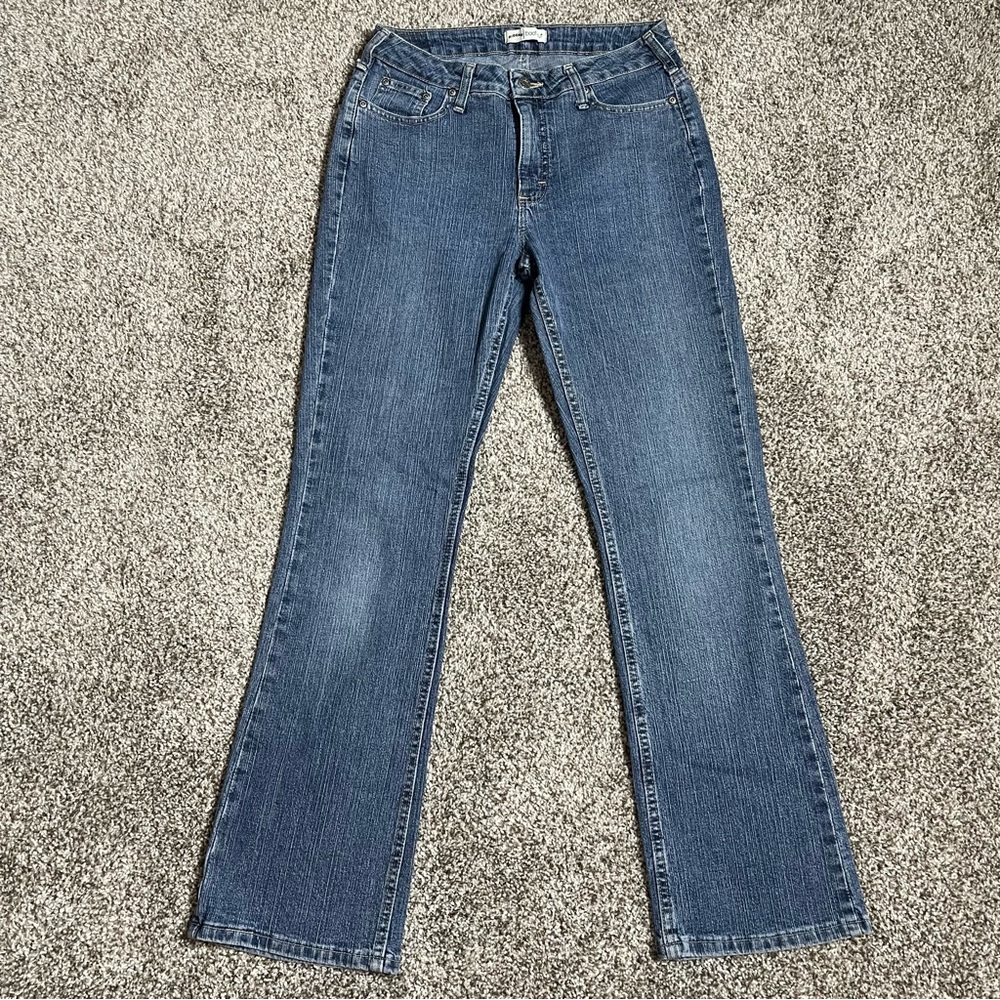 Riders by Lee Mid Rise Bootcut Medium Wash Denim Jeans Size 8M